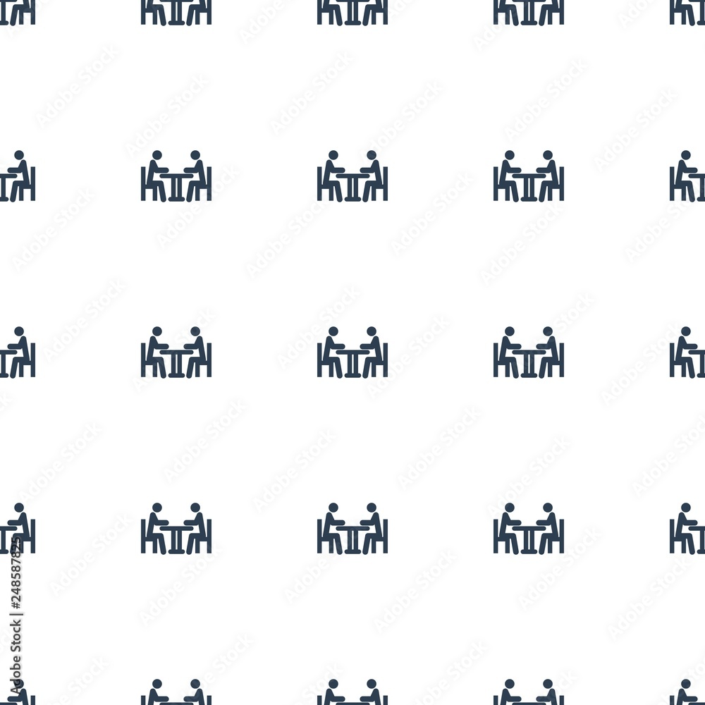 meeting icon pattern seamless white background meeting icon pattern seamless white background
