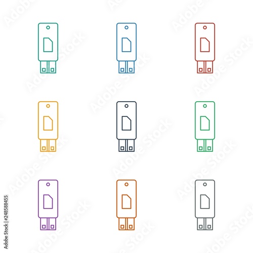 usb drive icon white background