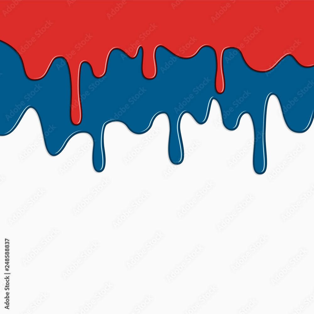 Different paint dripping, abstract blob. Vector illustration. Different paint dripping, abstract blob. Vector illustration.
