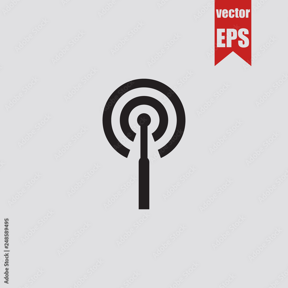 Antenna icon.Vector illustration. Antenna icon.Vector illustration.