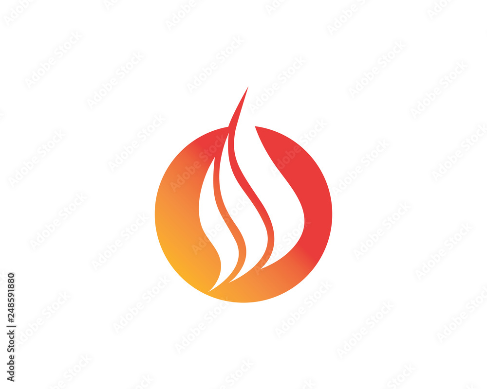Fire flame Logo Template vector icon Oil, gas and energy logo Fire flame Logo Template vector icon Oil, gas and energy logo