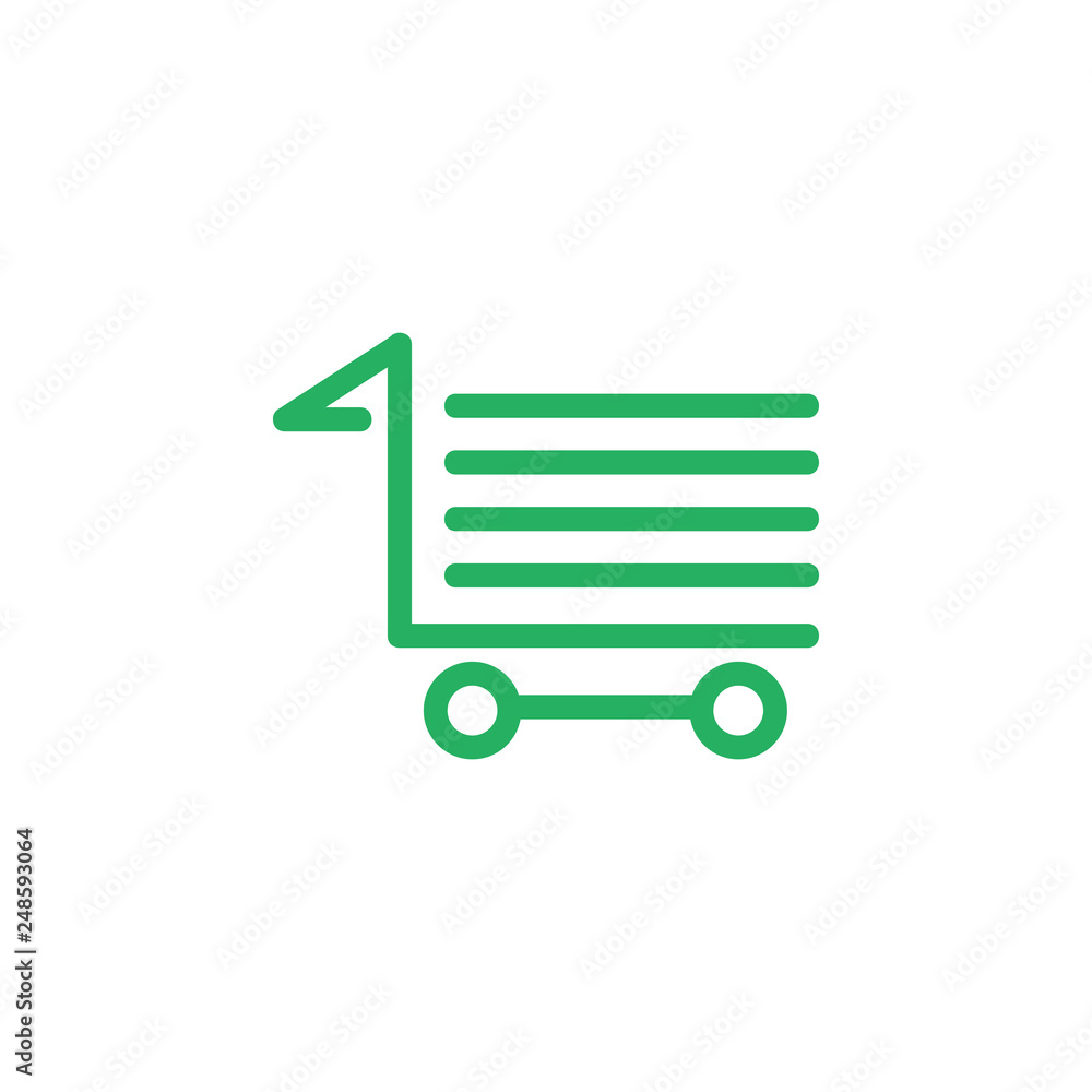 Shop bag and cart icon Shop bag and cart icon