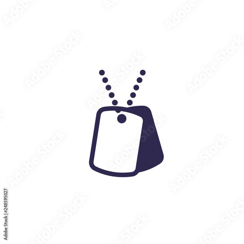 military dog tags icon