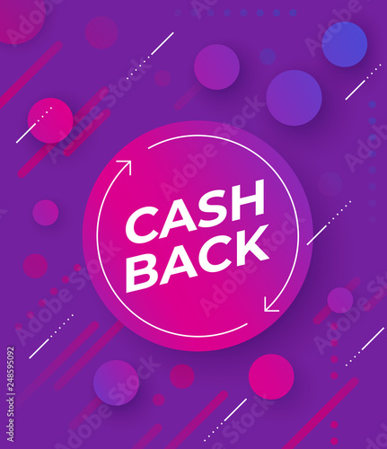 cashback offer vector banner