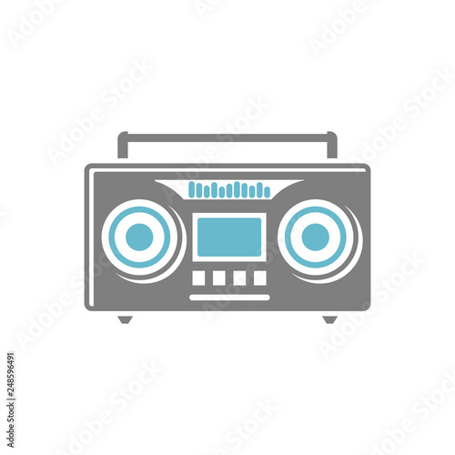 Cassette player icon on white background for graphic and web design, Modern simple vector sign. Internet concept. Trendy symbol for website design web button or mobile app