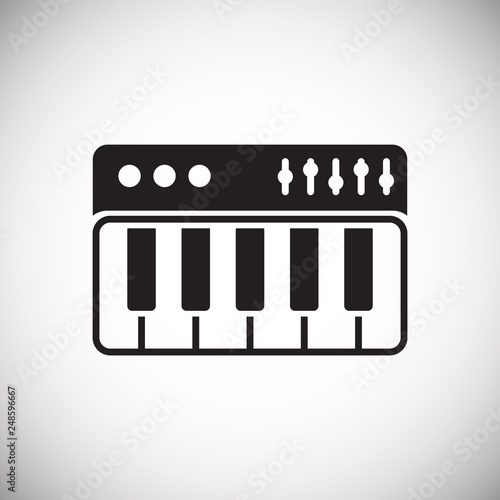 Synthesizer icon on white background for graphic and web design, Modern simple vector sign. Internet concept. Trendy symbol for website design web button or mobile app