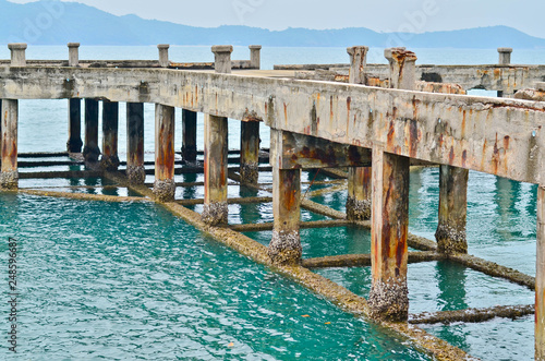 Abandoned port, unfinished construction
