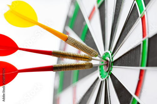 dartboard business success concept