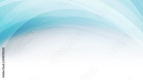 Light blue curved abstract background