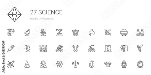 science icons set