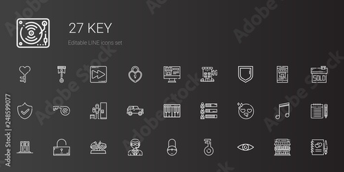 key icons set