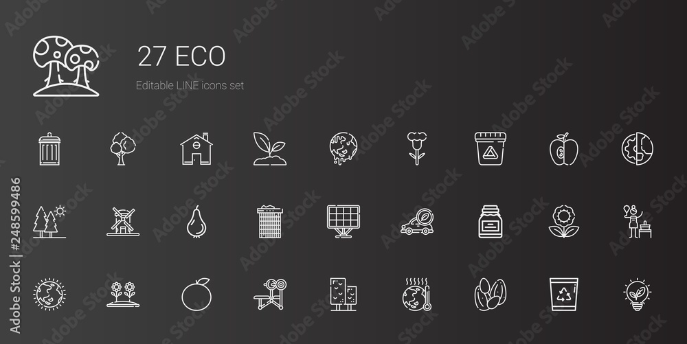 eco icons set eco icons set