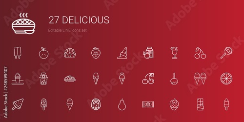 delicious icons set