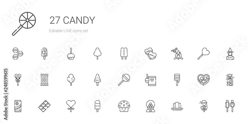 candy icons set