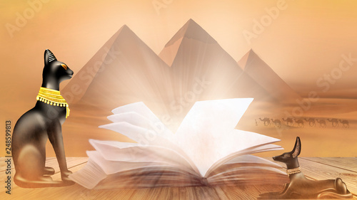 Ancient Egypt, desert lands...