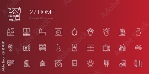 home icons set