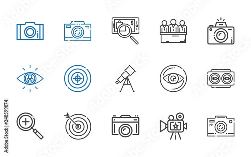 focus icons set
