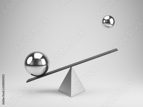Balance concept - 3d rendering