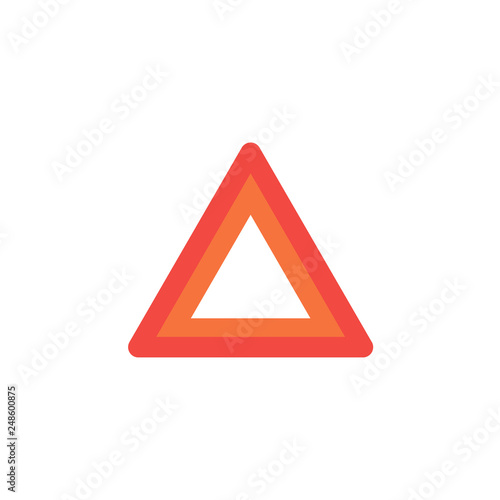emergency sign. Road signs vector