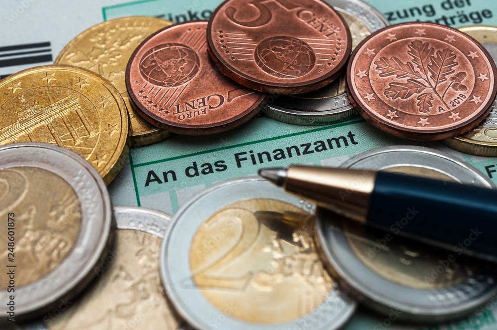 Fototapeta premium Steuern-Abgaben Finanzamt 