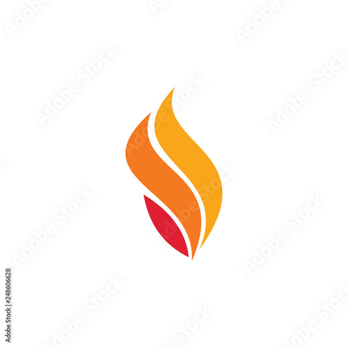 Flame vector logo © Acongraphic