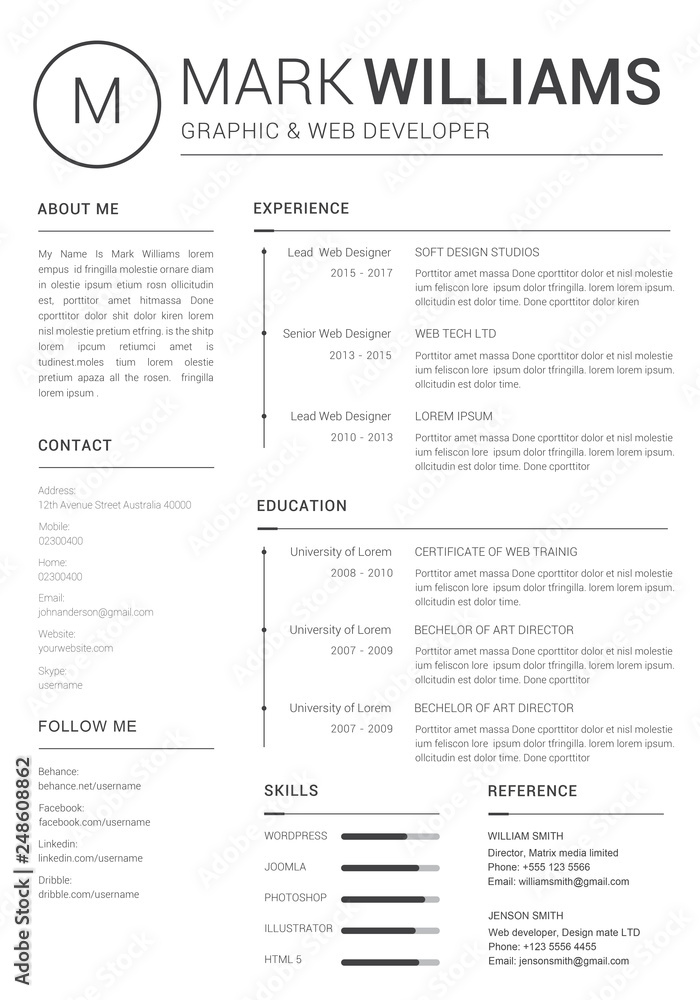 Clean Resume Template Clean Resume Template