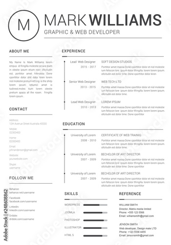 Clean Resume Template