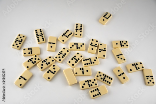 domino  on white background