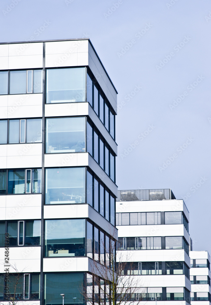 Modern design office building exterior