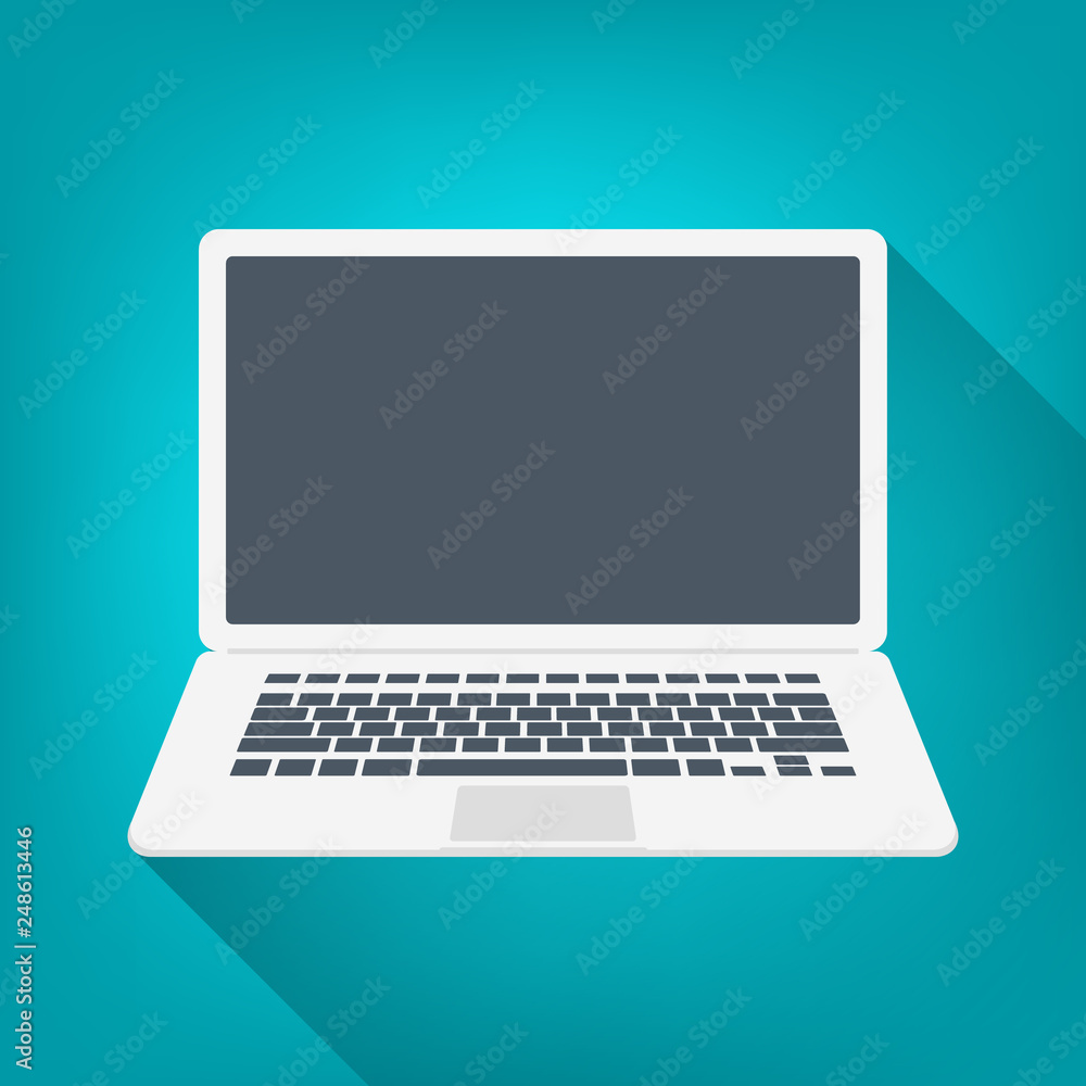 Laptop Vector. Flat icon illustration. Laptop Vector. Flat icon illustration.