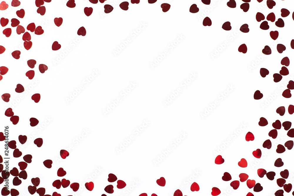 Red hearts frame. Valentine's day. Red hearts frame. Valentine's day.
