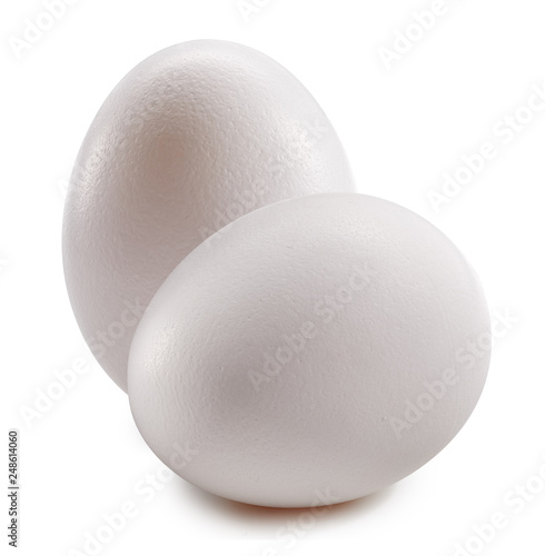 With egg isolated on white