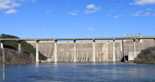 Wallpaper Mural Austin Texas Mansfield Dam Colorado River bridge. Dam located across the Colorado River, 13 miles northwest of Austin, Texas.  Lower Colorado River Authority ( LCRA ) and the Bureau of Reclamation. Torontodigital.ca