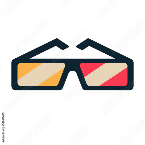 3DGlass flat illustration