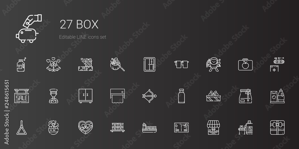 box icons set box icons set