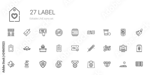 label icons set