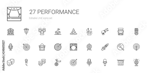 performance icons set