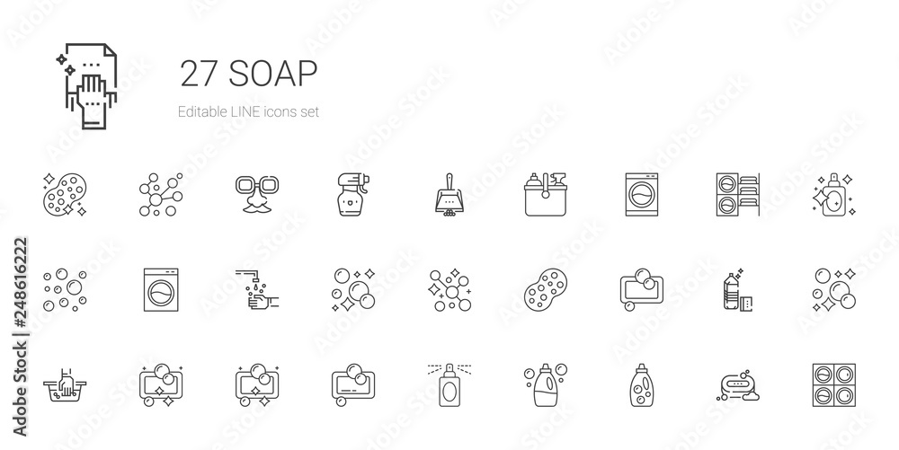 soap icons set soap icons set
