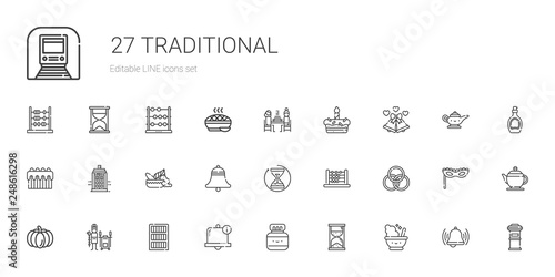 traditional icons set