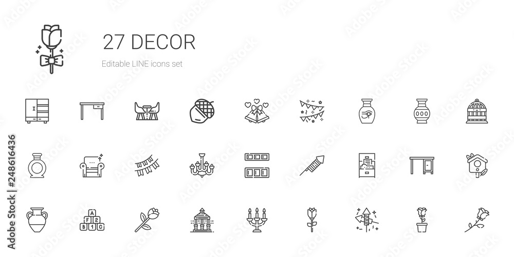 decor icons set