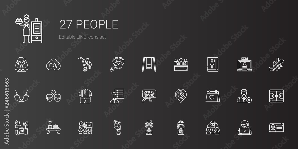 people icons set people icons set