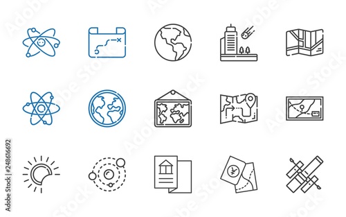 orbit icons set