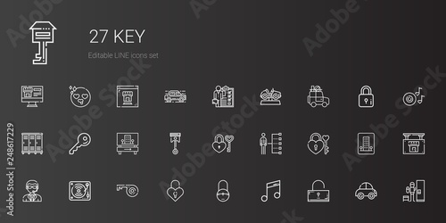 key icons set
