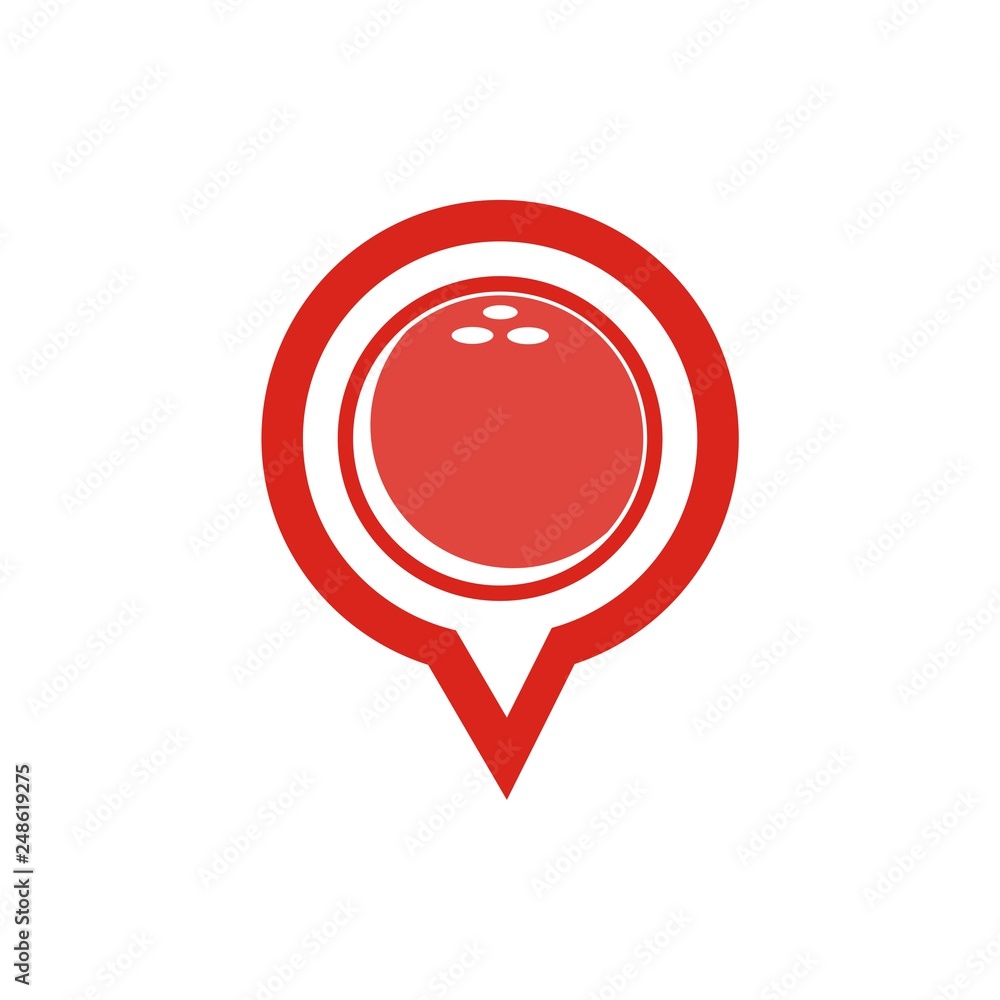 Sport bowling icon Sport bowling icon