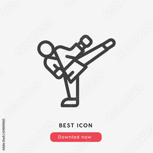 karate icon vector