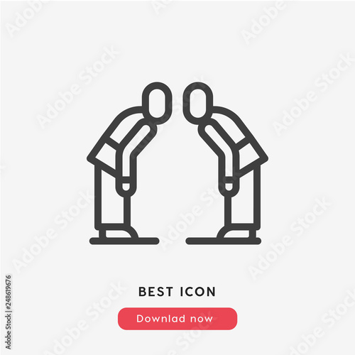 karate icon vector