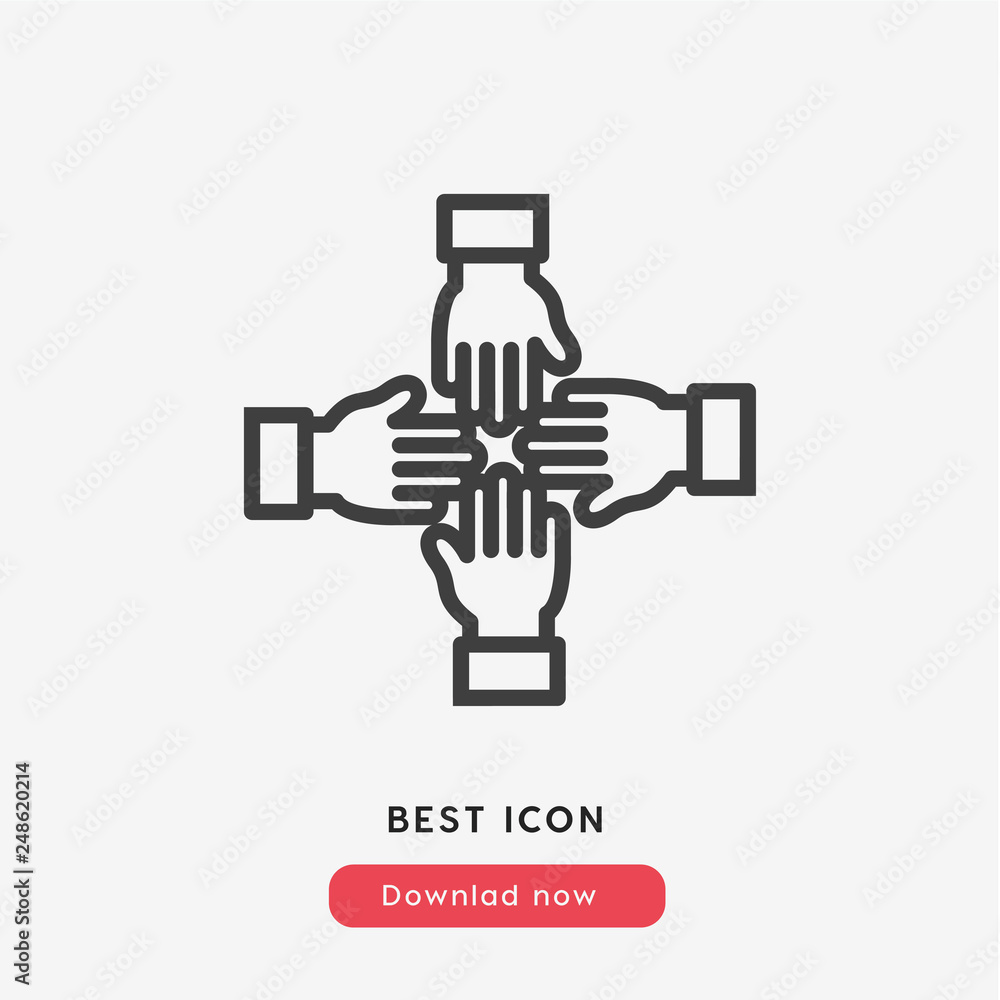 together icon vector together icon vector