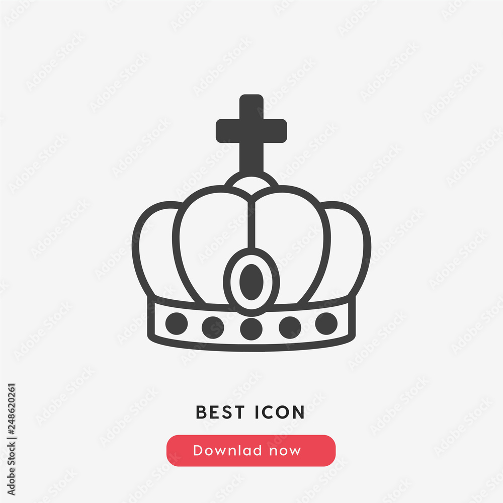Obraz premium crown icon vector