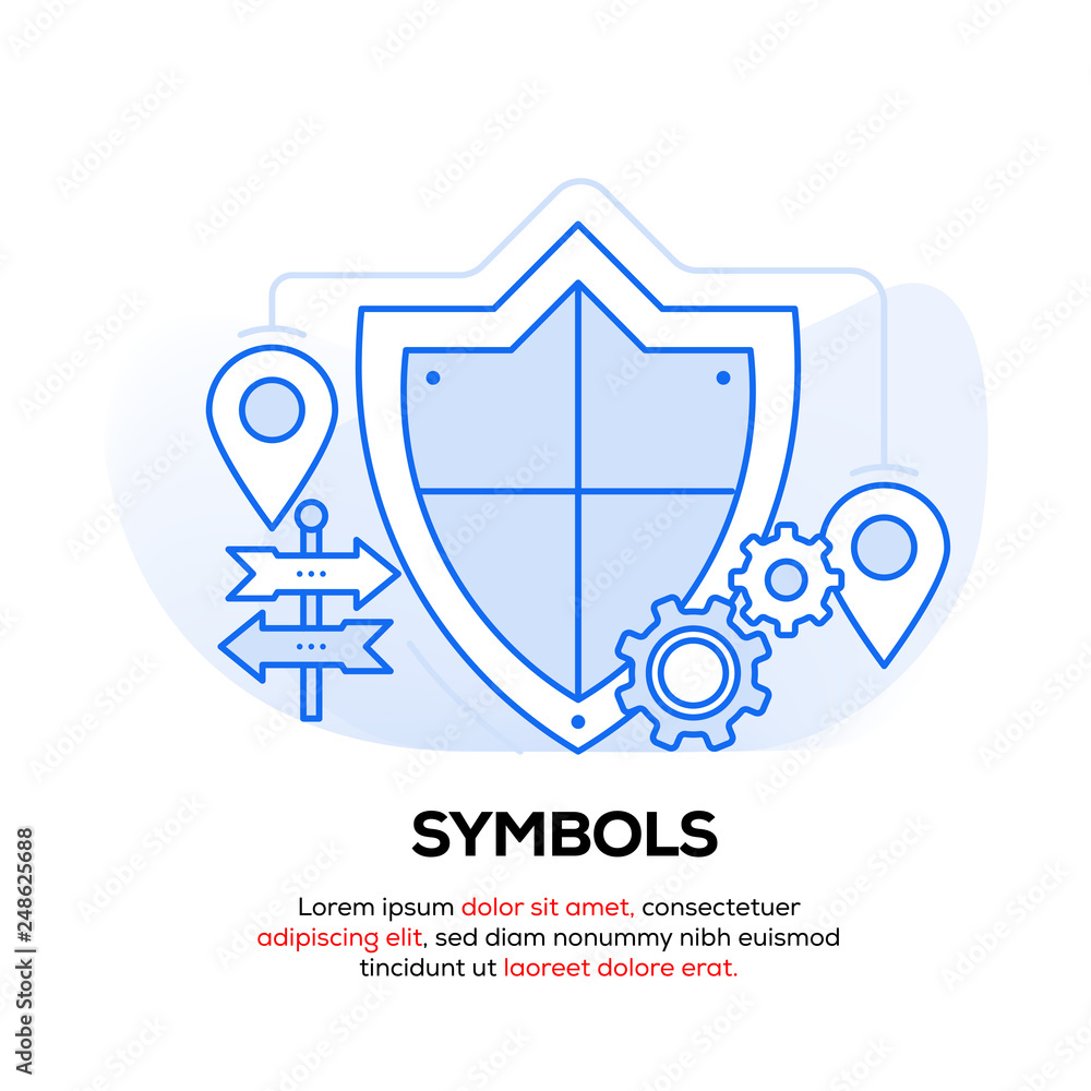 SYMBOLS BANNER CONCEPT SYMBOLS BANNER CONCEPT