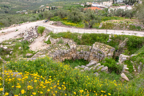 Herod the Great Palace in Sebastia, Samaria photo